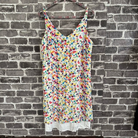 Cabi Meadow Ditsy Floral Slip Mini Dress Spaghetti Strap #321 - Picture 2 of 11